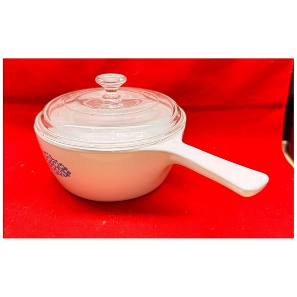 Corning Ware Blue Medallion Round 1½ Pint 6" Covered Baking Dish w/Handle P-82-B - Picture 3 of 6